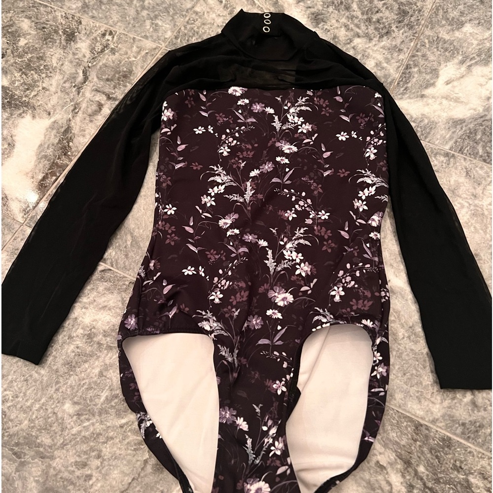 Eleve - Mesh long sleeve dance leotard